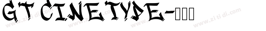 GT Cinetype字体转换